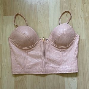 Snakeskin Corset Top
